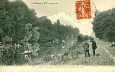 1 vue  - La Marne Pittoresque - Chelles (S.-et-M.) - la marne le long des Iles (ouvre la visionneuse)