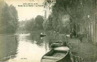 1 vue  - Chelles (S.-et-M.) - Bords de la Marne - la Pêche (ouvre la visionneuse)