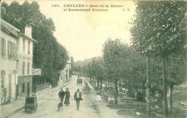 1 vue  - Chelles - Quai de la Marne et Restaurant Vannier (ouvre la visionneuse)