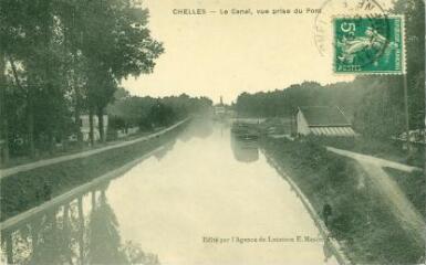 1 vue  - Chelles - Le Canal, vue prise du Pont (ouvre la visionneuse)