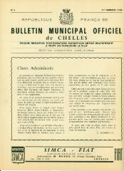 8 vues  - Bulletin Municipal Officiel de Chelles - n° 2, 2ème trimestre 1960. (ouvre la visionneuse)