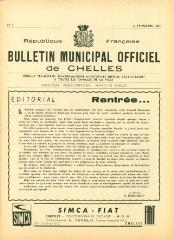 8 vues  - Bulletin Municipal Officiel de Chelles - n° 7, 3ème trimestre 1961. (ouvre la visionneuse)