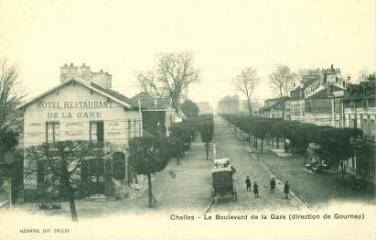 1 vue  - Chelles - Le Boulevard de la Gare (direction Gournay) (ouvre la visionneuse)