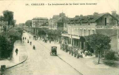 1 vue  - Chelles - Le boulevard de la Gare vers Gournay (ouvre la visionneuse)