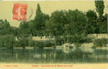 1 vue  - Chelles - Les bords de la Marne et le quai (ouvre la visionneuse)