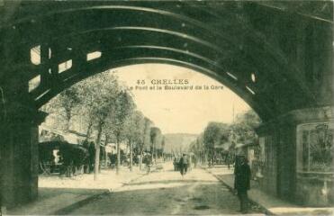 1 vue  - Chelles - Le Pont et le Boulevard de la Gare (ouvre la visionneuse)