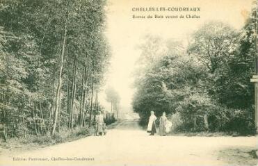 1 vue  - Chelles-Les Coudreaux - Entrée du Bois en venant de Chelles (ouvre la visionneuse)