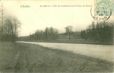 1 vue  - Chelles La Marne - Vue du Château et de l\'Usine de Noisiel (ouvre la visionneuse)