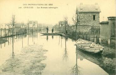 1 vue  - Les inondations de 1910 Chelles - Les Avenues submergées (ouvre la visionneuse)