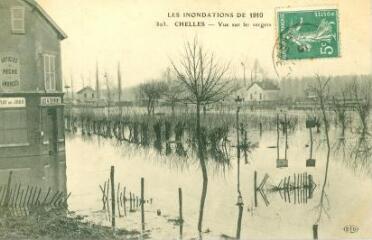 1 vue  - Les inondations de 1910 Chelles - Vue sur les vergers (ouvre la visionneuse)