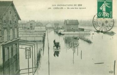1 vue  - Les inondations de 1910 Chelles - Un coin bien éprouvé (ouvre la visionneuse)