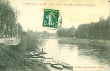 1 vue  - Chelles (S.-et-M.) - La Marne en aval du Pont de Gournay (ouvre la visionneuse)