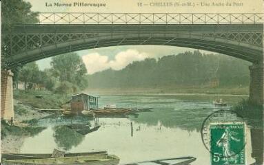 1 vue  - La Marne Pittoresque - Chelles (S.-et-M.) - Une Arche du Pont (ouvre la visionneuse)