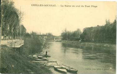 1 vue  - Chelles-Gournay - La Marne en aval du Pont-Péage (ouvre la visionneuse)