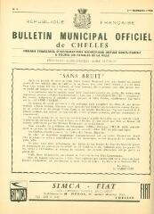 10 vues  - Bulletin municipal Officiel de Chelles - n° 3, 3ème trimestre 1960. (ouvre la visionneuse)