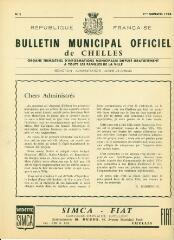8 vues - Bulletin Municipal Officiel de Chelles - n° 2, 2ème trimestre 1960. (ouvre la visionneuse)