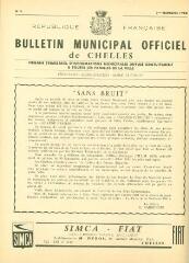 10 vues - Bulletin municipal Officiel de Chelles - n° 3, 3ème trimestre 1960. (ouvre la visionneuse)