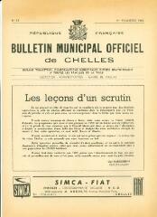 8 vues - Bulletin Municipal Officiel de Chelles - n° 12, 4ème trimestre 1962. (ouvre la visionneuse)