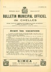 8 vues - Bulletin Municipal Officiel de Chelles - n° 14, 2ème trimestre 1963. (ouvre la visionneuse)